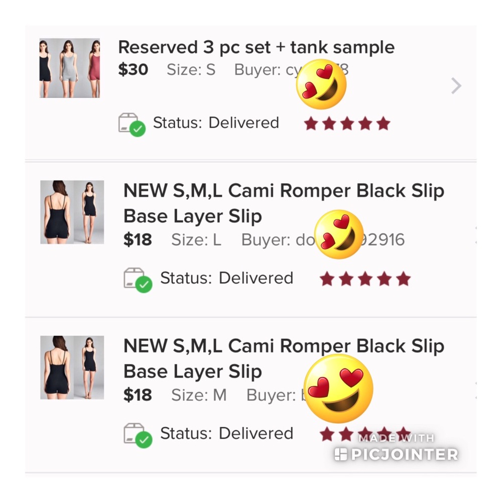 ⭐️3/$25 Large Cami Romper Black Slip Base Layer - Picture 7 of 7